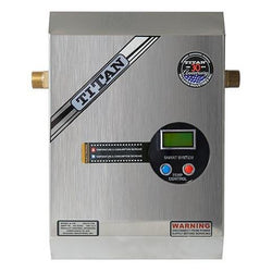 Titan N120-S electronic tankless water heater with stainless steel cover